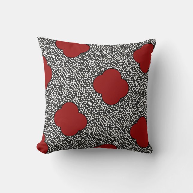 Raindrops IV Throw Pillow (Front)