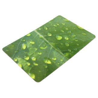 Raindrops on a Leaf Floor Mat