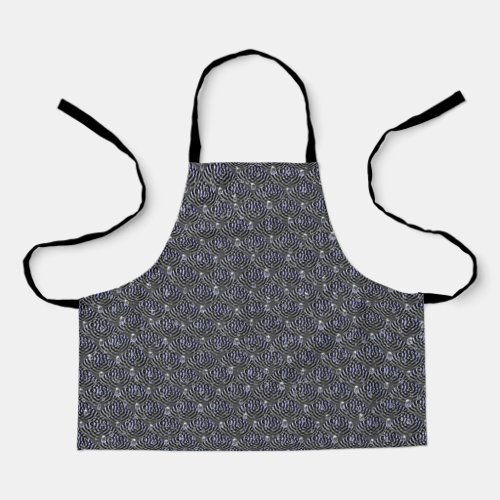 Raindrops on blue grey Metal Apron