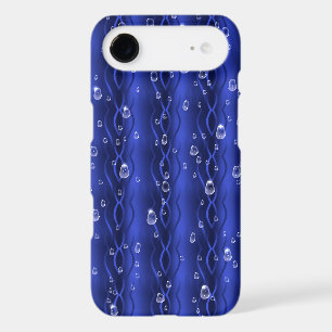Raindrops on blue Metal iPhone 17 Air Case