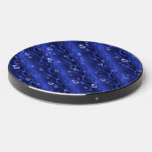 Raindrops on blue Metal Wireless Charger (Front 2)