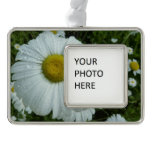 Raindrops on Daisy I Wildflower Floral Christmas Ornament