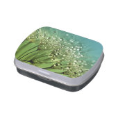 Raindrops on dandelions jelly belly tin (Side)