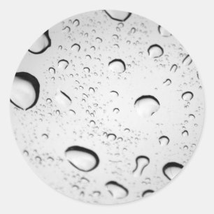 Raindrops on Glass Classic Round Sticker