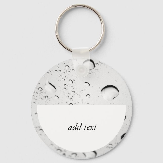 Raindrops on Glass Keychain (Front)
