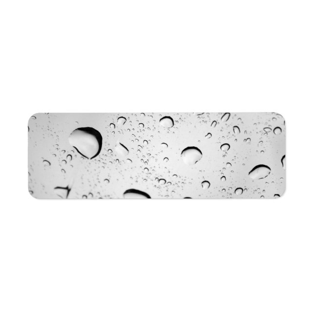 Raindrops on Glass Label (Front)