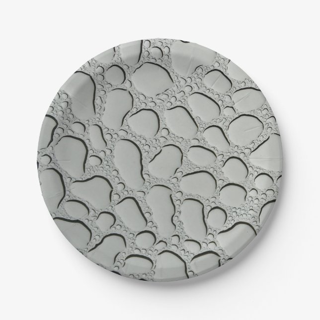 Raindrops on Glass Roof Paper Plates (Front)