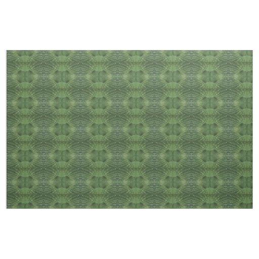 Raindrops on Hosta Leaf Abstract Fabric