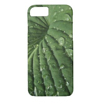 Raindrops on Hosta Leaf iPhone 8/7 Case