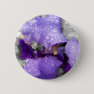raindrops on iris button