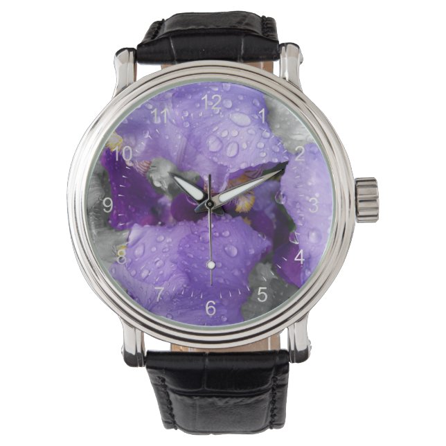 raindrops on iris watch (Front)