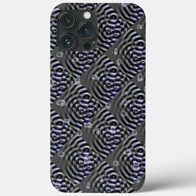Raindrops on Metal Case-Mate iPhone Case (Back)