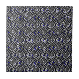Raindrops on Metal Ceramic Tile