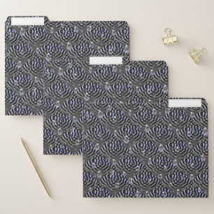 Raindrops on Metal File Folder