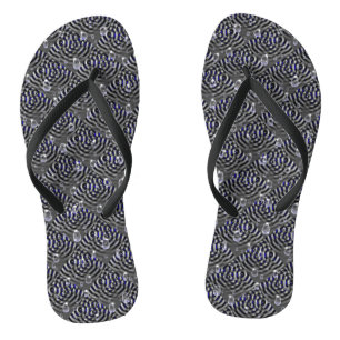 Raindrops on Metal Flip Flops