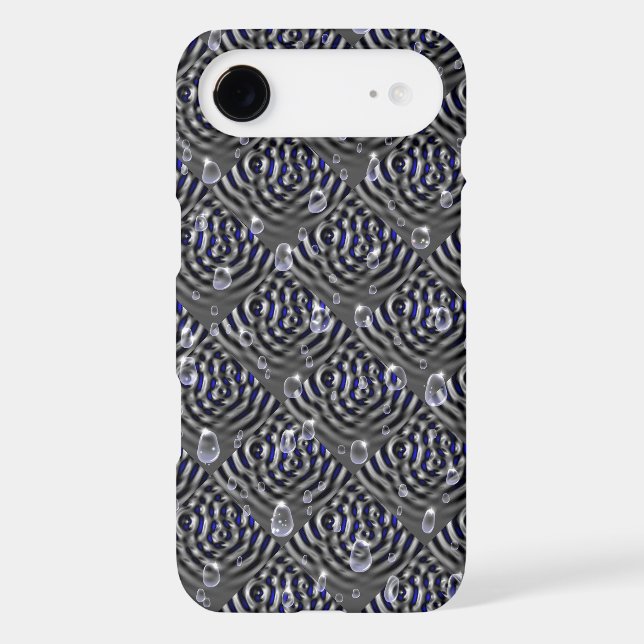 Raindrops on Metal Iphone Case (Back)