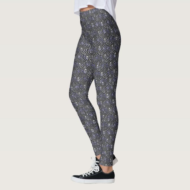 Raindrops on Metal Leggings (Left)