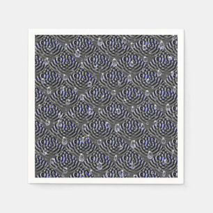 Raindrops on Metal Napkins