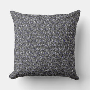 Raindrops on Metal Outdoor Pillow