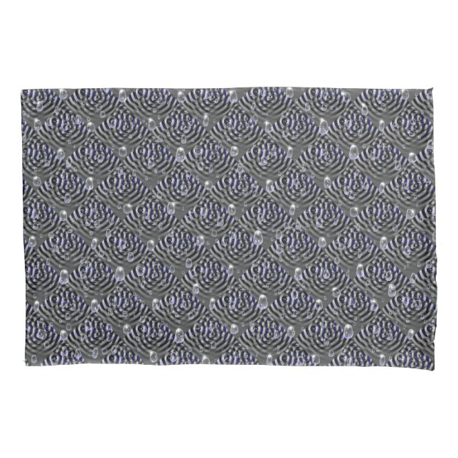 Raindrops on Metal Pillow Case (Front)