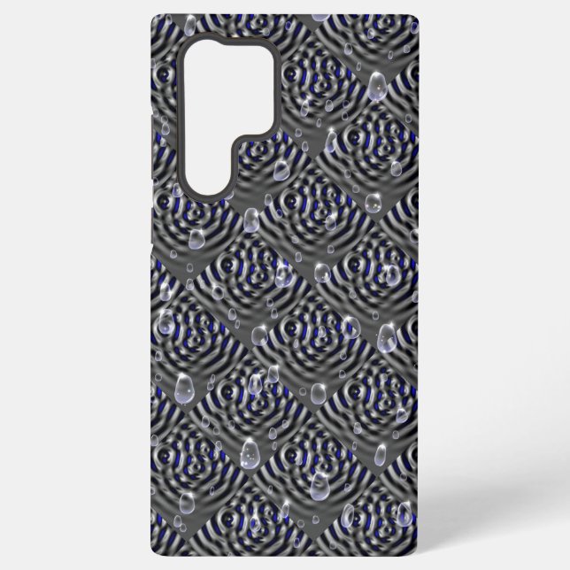 Raindrops on Metal Samsung Galaxy Case (Back)