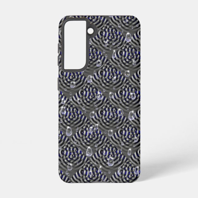 Raindrops on Metal Samsung Galaxy Case (Back)