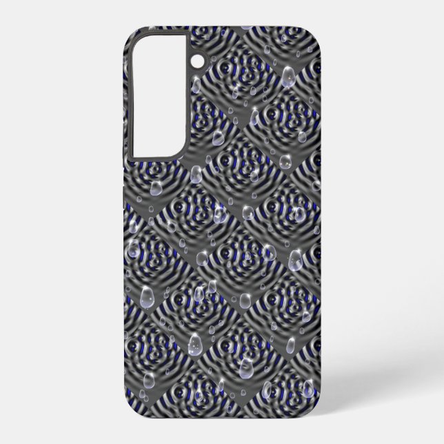 Raindrops on Metal Samsung Galaxy Case (Back)