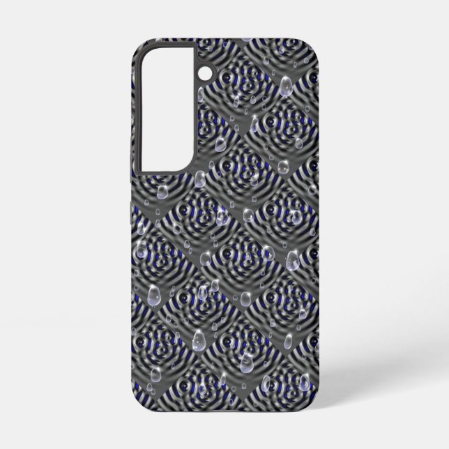 Raindrops on Metal Samsung Galaxy Case (Back)