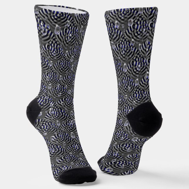 Raindrops on Metal Socks (Angled)