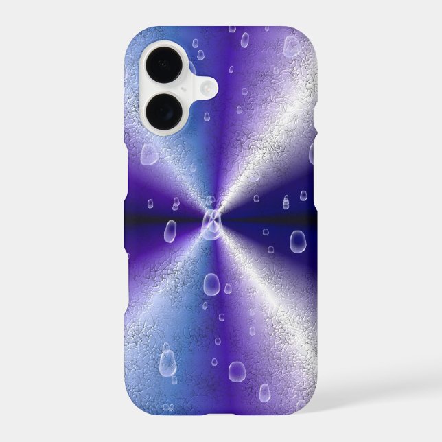 Raindrops on Purple Rainbow Case-Mate iPhone Case (Back)