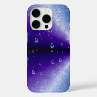 Raindrops on Purple Rainbow iPhone 16 Pro Case