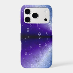 Raindrops on Purple Rainbow iPhone 17 Pro Case