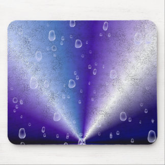 Raindrops on Purple Rainbow Mouse Pad