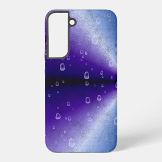 Raindrops on Purple Rainbow Samsung Galaxy S22+ Case