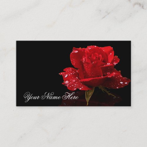 RAINDROPS ON ROSE #2 BUSINESS CARD