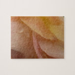 Raindrops on Rose Petals Pale Pink Floral Jigsaw Puzzle