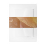Raindrops on Rose Petals Pink Peach Floral Invitation Belly Band