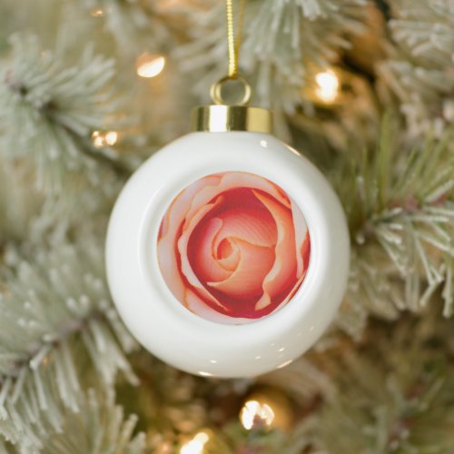 raindrops on the rose in bloom ceramic ball christ ceramic ball christmas ornament