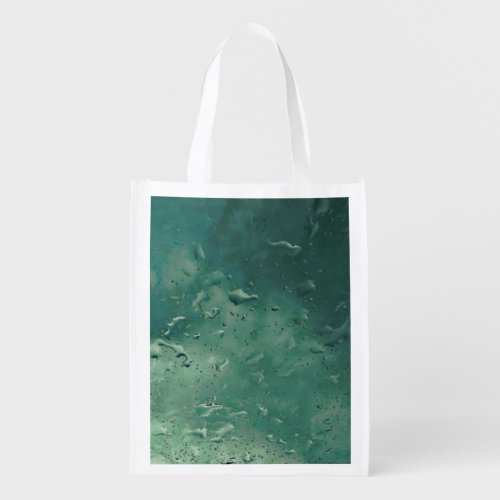 raindrops on the window grocery bag