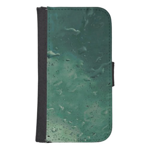raindrops on the window galaxy s4 wallet case