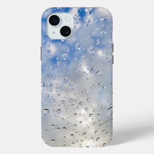 Raindrops On Window iPhone 15 Plus Case