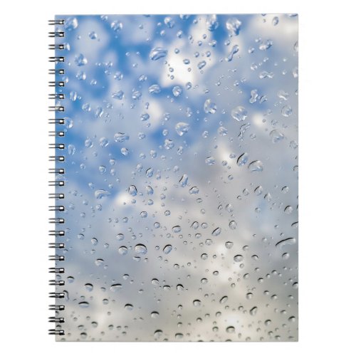 Raindrops On Window Notebook