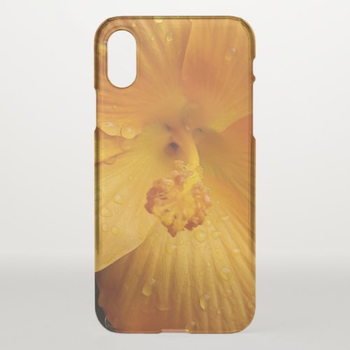 raindrops on yellow petals iPhone x case