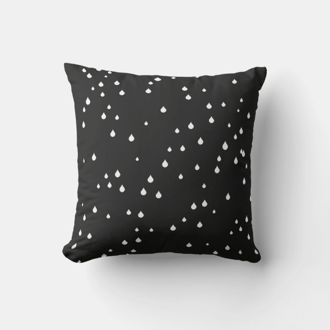 Raindrops Outdoor Pillow (Front)