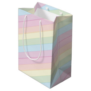 Raindrops Rainbow Baby Shower Medium Gift Bag