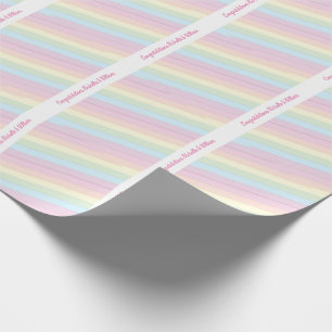 Raindrops Rainbow Baby Shower Wrapping Paper