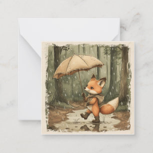 Raindrops & Rainbows: Fox Cards for Happy Hearts