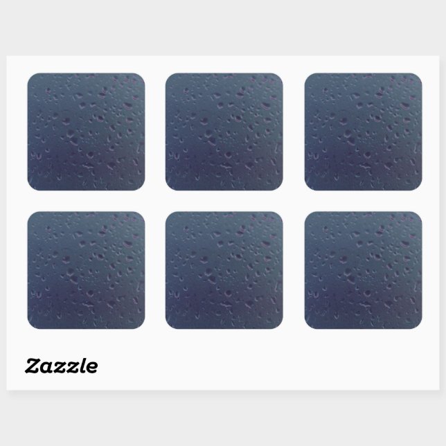 Raindrops Square Sticker (Sheet)