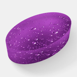 Raindrops water drops purple paperweight