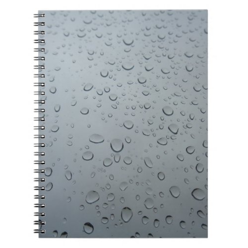 Raindrops Water Drops Rainy Window Raining Notebook
